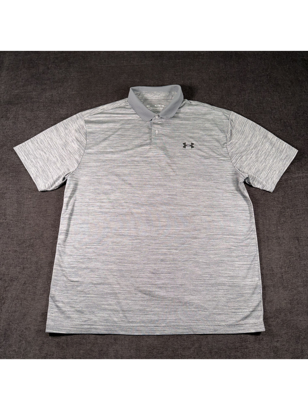 Under Armour Men's Performance Polo Shirt XL Gray HeatGear